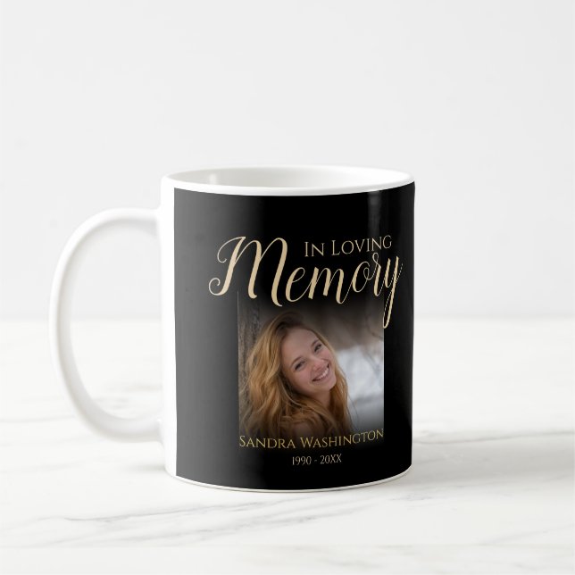 Personalized Photo Memorial Coffee Mug (Left)