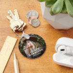 Personalized Photo Memorial Keychain<br><div class="desc">A keychain for friends and family to carry a photograph of their loved one or pet,  the words "IN LOVING MEMORY OF",  their name and the dates.</div>