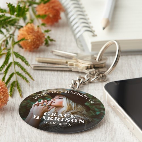 Personalized Photo Memorial Keychain