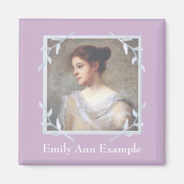 Personalized Photo Memorial Magnet (Front)