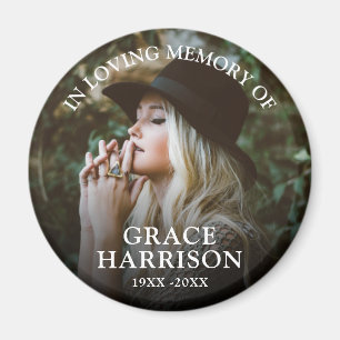 Personalized Photo Memorial Magnet