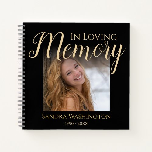 Personalized Photo Memorial Notebook