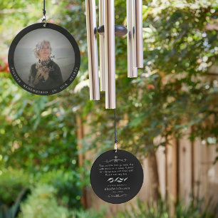 Personalized Photo Memorial of Loved One Wind Chime