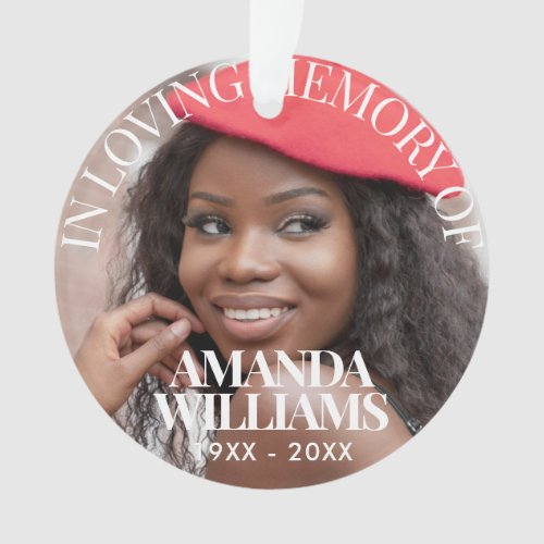 Personalized Photo Memorial red