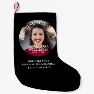 Personalized Photo Memorial Small Christmas Stocking