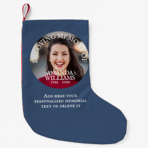 Personalized Photo Memorial Small Christmas Stocking