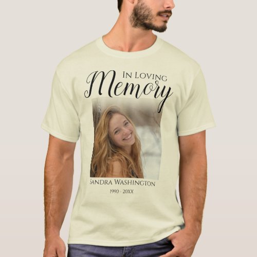 Personalized Photo Memorial T_Shirt