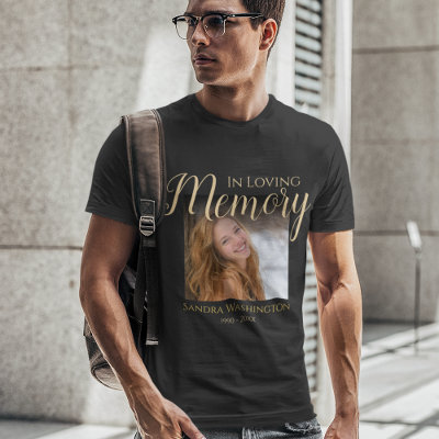Personalized Photo Memorial T-Shirt