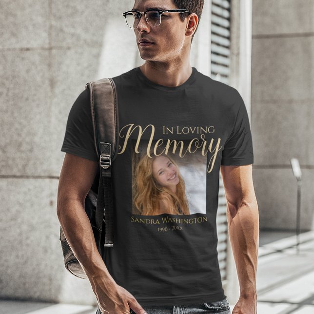 Personalized Photo Memorial T-Shirt (Creator Uploaded)