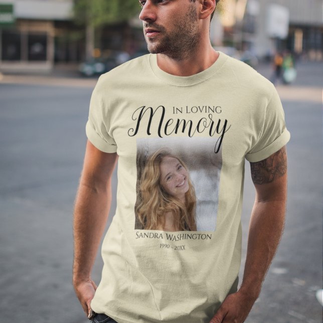 Personalized Photo Memorial T-Shirt (Creator Uploaded)