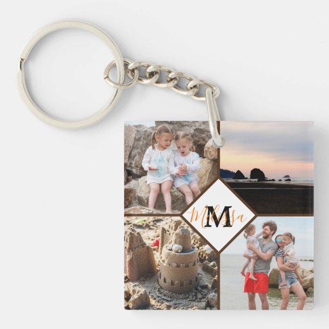 Personalized photo memory keychain (Front)