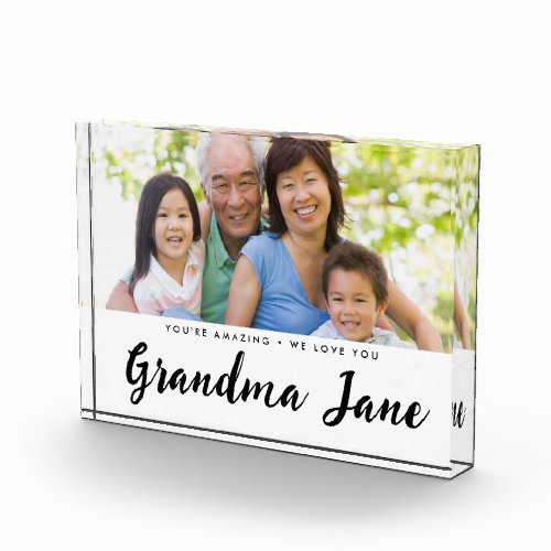 Personalized Photo Message Grandma Name