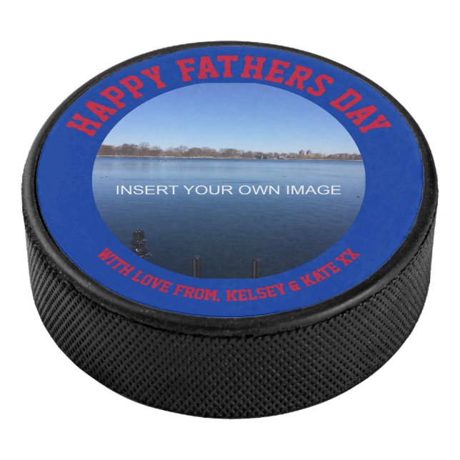 Personalized Photo Message Hockey Puck (3/4)