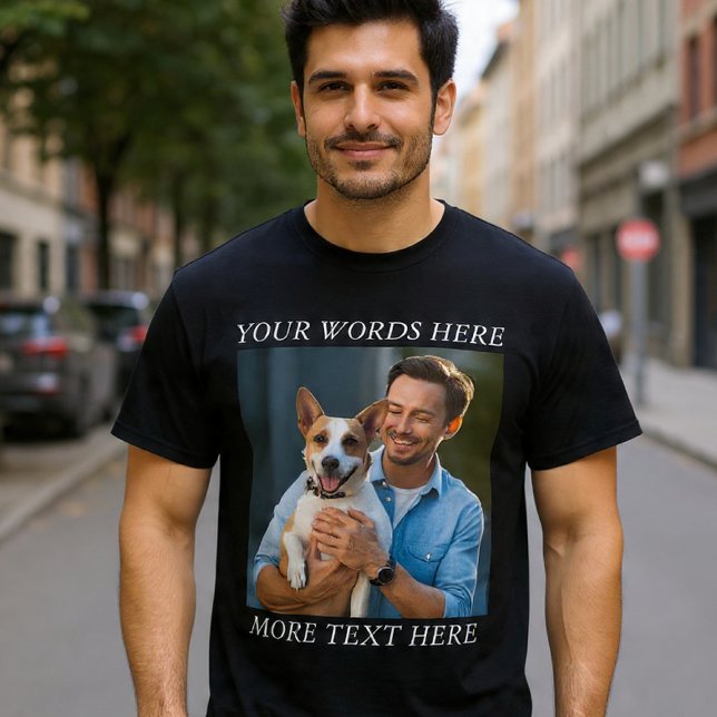 Personalized Photo & Message T-Shirt (Creator Uploaded)
