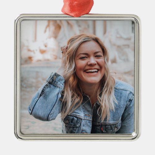 Personalized Photo Metal Ornament