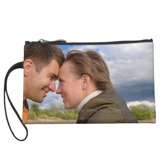 Personalized Photo Mini Clutch Wristlets for Phone (Back)