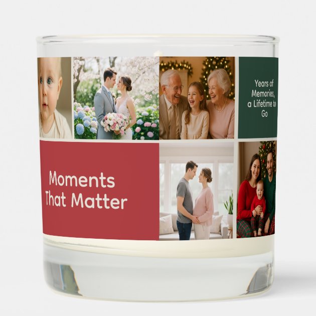 Personalized Photo Mix Scented Candle