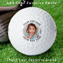 Personalized Photo Modern Create Template Golfer  Golf Balls