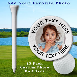 Personalized Photo Modern Create Template Golfer Golf Tees