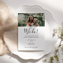 Personalized photo modern wedding we do
