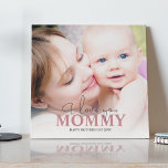 Personalized Photo Mommy Faux Canvas Print<br><div class="desc">Modern personalized photo plaque ideal for mothers day, birthdays, christmas and more. A gift any mother would love! The keepsake features I love you, over your favorite photograph, personalized with the template text 'MOTHER' and a personal message. Font styles can be changed by clicking on the customize further link after...</div>