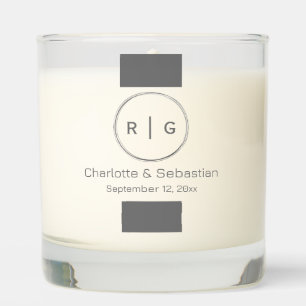 Personalized Photo Monogram and Name Scented Candle