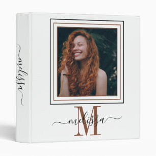 Personalized Photo Monogram Binder