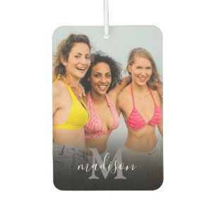 Personalized Photo Monogram Name Air Freshener