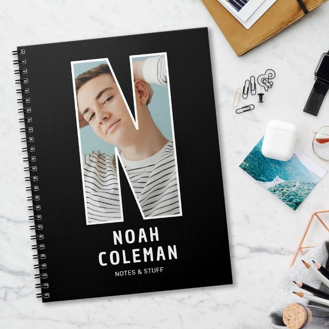 Personalized Photo Monogram Notebook (Creator Uploaded)