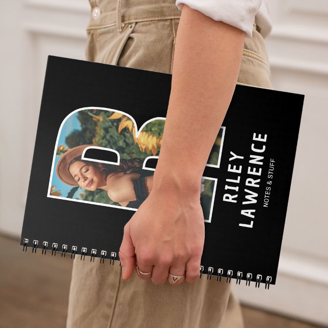 Personalized Photo Monogram Notebook (Creator Uploaded)