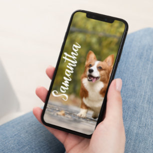 Personalized Photo Monogram Phone Wall Paper  Poster