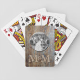 Personalized Country Wedding Favor Playing Cards
