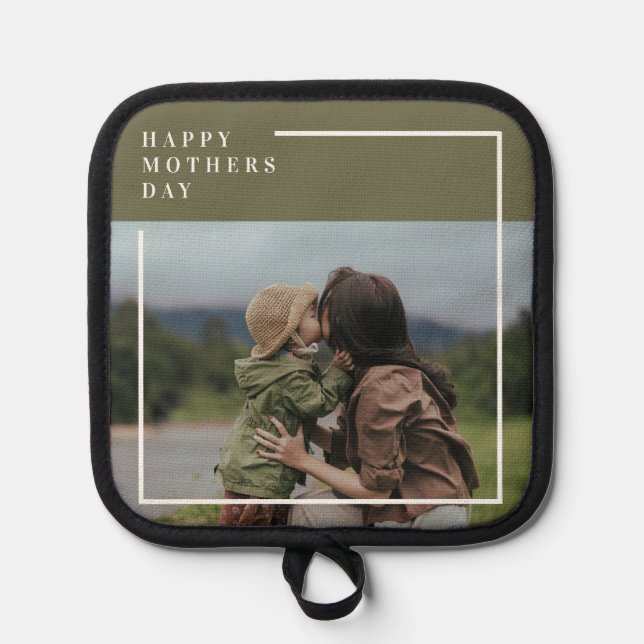 Personalized Photo Mothers Day Gift  Pot Holder (Front)