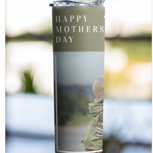 Personalized Photo Mothers Day Gift Thermal Tumbler