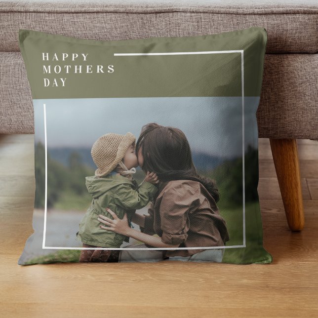 Personalized Photo Mothers Day Gift Throw Pillow (Creator Uploaded)