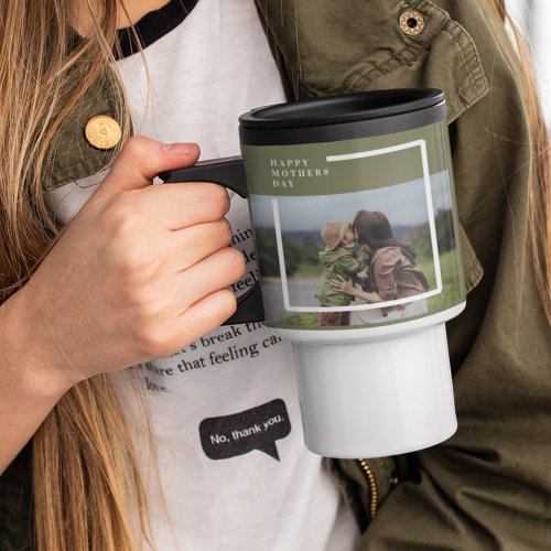 Personalized Photo Mothers Day Gift Travel Mug