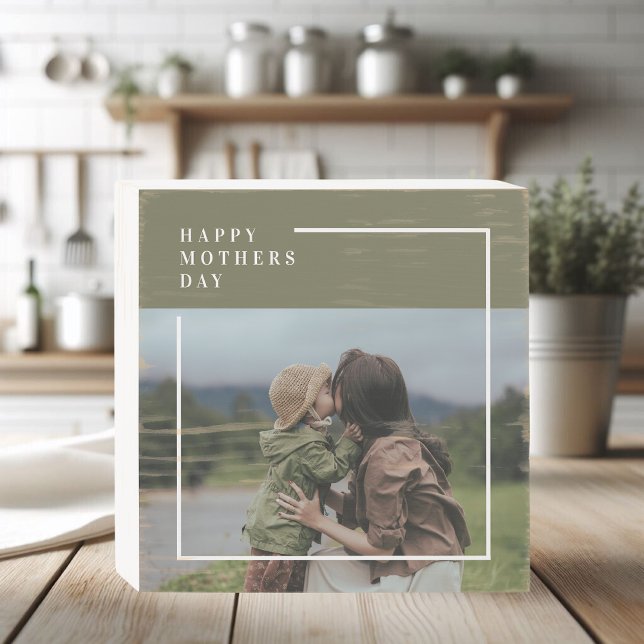 Personalized Photo Mothers Day Gift Wooden Box Sign (Creator Uploaded)