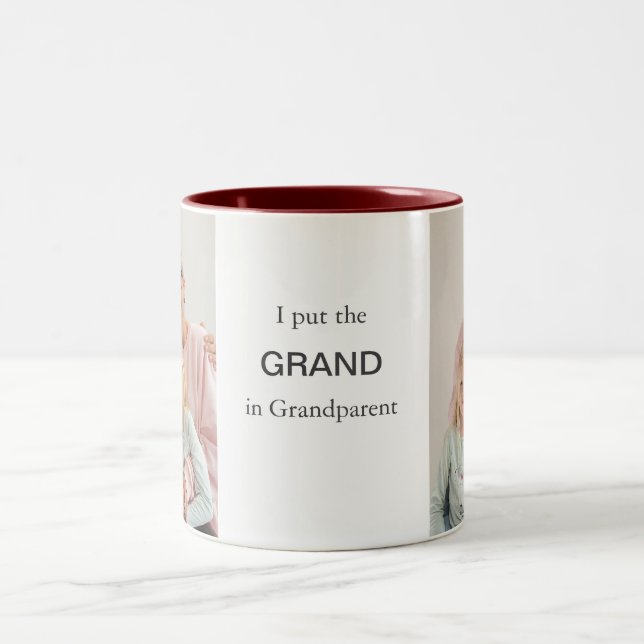 Personalized Photo Mug - Custom Picture & Text (Center)