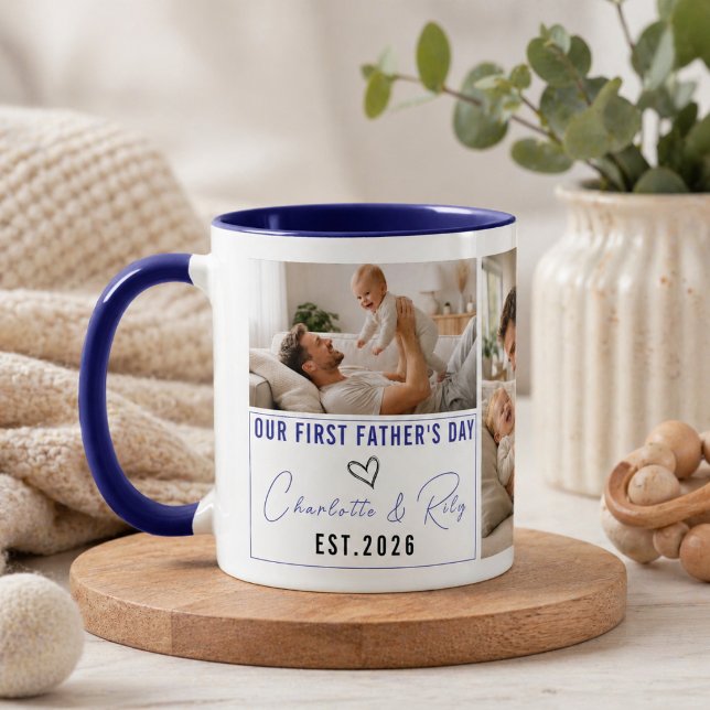 Personalized Photo Mug – Our First Father’s Day (Personalized Photo Mug – Our First Father’s Day)