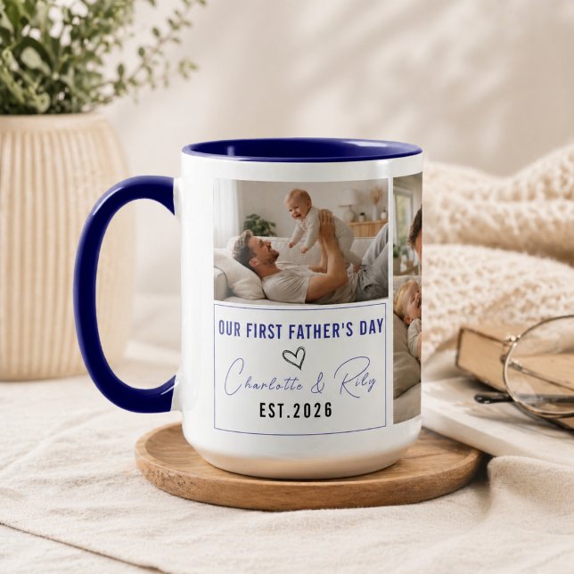 Personalized Photo Mug – Our First Father’s Day (Personalized Photo Mug – Our First Father’s Day)