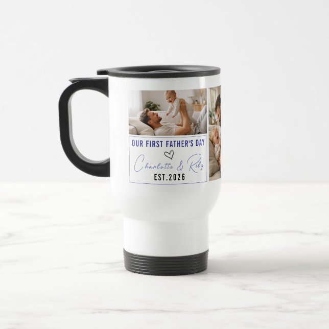 Personalized Photo Mug – Our First Father’s Day (Left)
