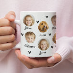 Personalized Photo Mug with Three Faces and Names<br><div class="desc">Create a heartfelt and unique gift with this personalized photo mug featuring three faces and names! Perfect for celebrating family, friends, or special moments. Customize with your favorite photos and names for a thoughtful and practical gift they’ll love. Ideal for birthdays, holidays, or just because, this custom mug is a...</div>