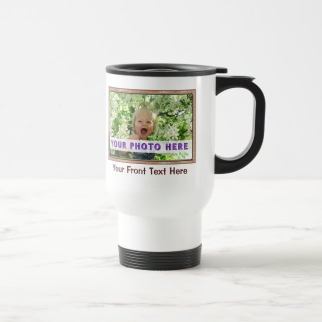 Personalized Photo Mugs with Text with INSTRUCTION (Right)