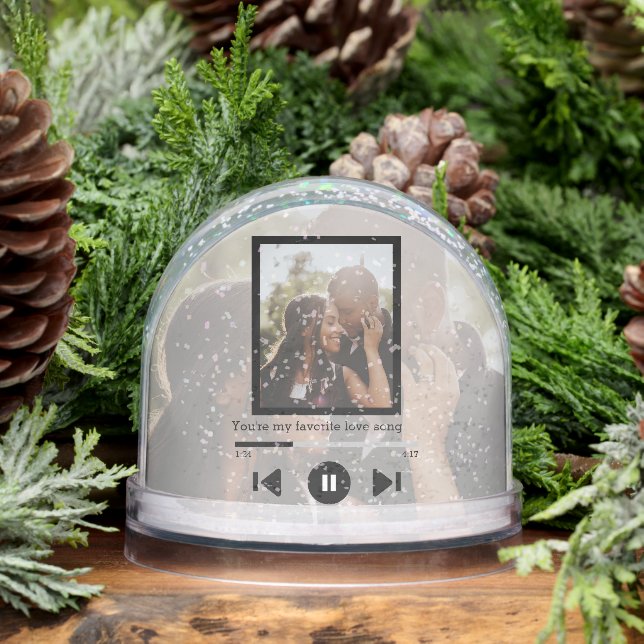 Personalized Photo Music Player -DOESNT play music Snow Globe (Winter)