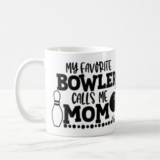 Personalized Photo My Favorite Bowler Calls Me Mom Coffee Mug