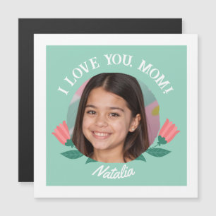 Personalized Photo Name Mother's Day I Love You Magnetic Invitation