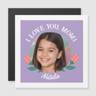 Personalized Photo Name Mother's Day I Love You Magnetic Invitation