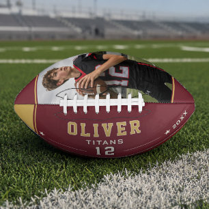 Personalized Photo Name Number Team Gift Football