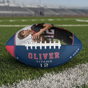 Personalized Photo Name Number Team Gift Football