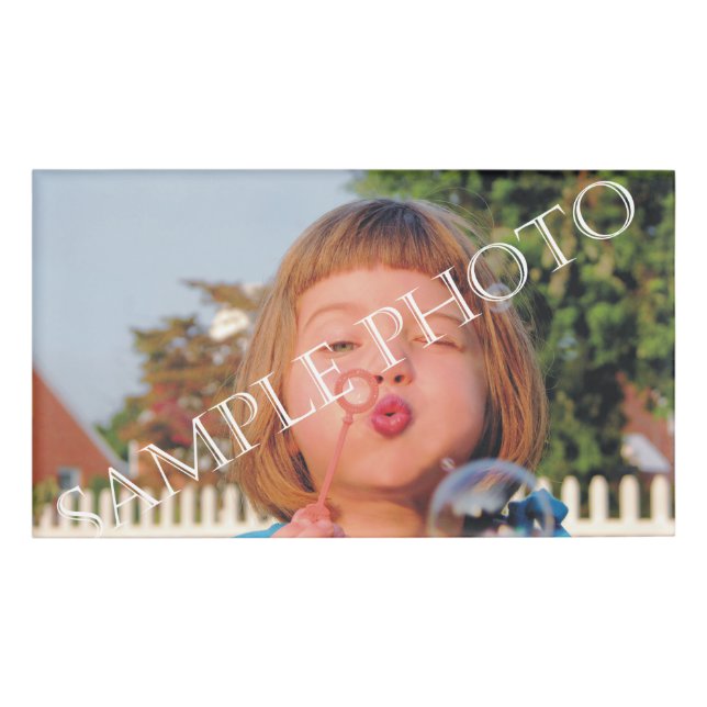Personalized photo name tag. Make your own! Tag (Front)